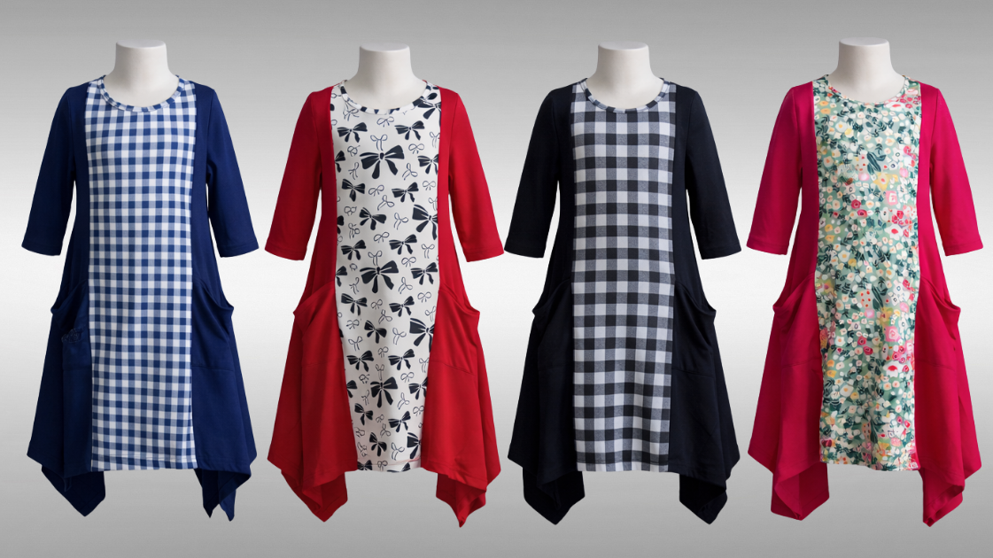 Girls' Raegan Dress in four classic prints