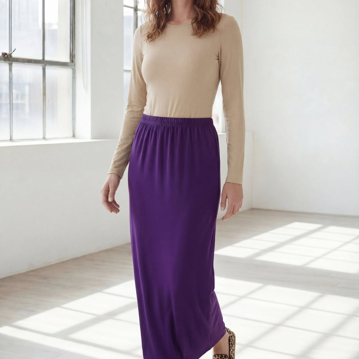 36" Classic Skirt in Rose