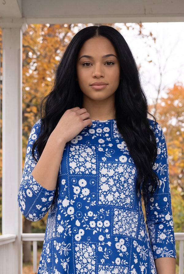 Model wearing Nuggles® Lexi Top in Willow
