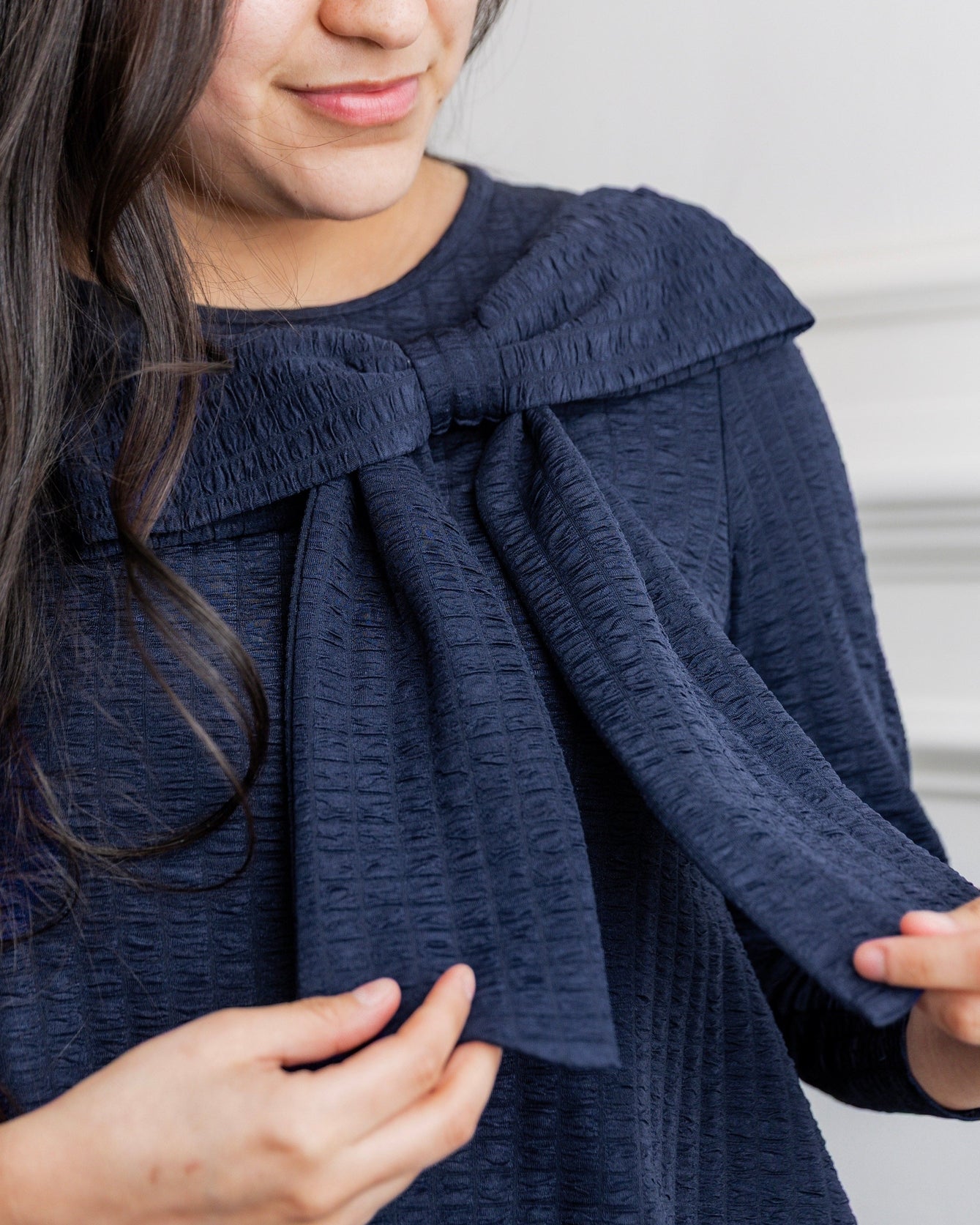 Eleanor Top in Navy - Final Sale nuggles-clothing
