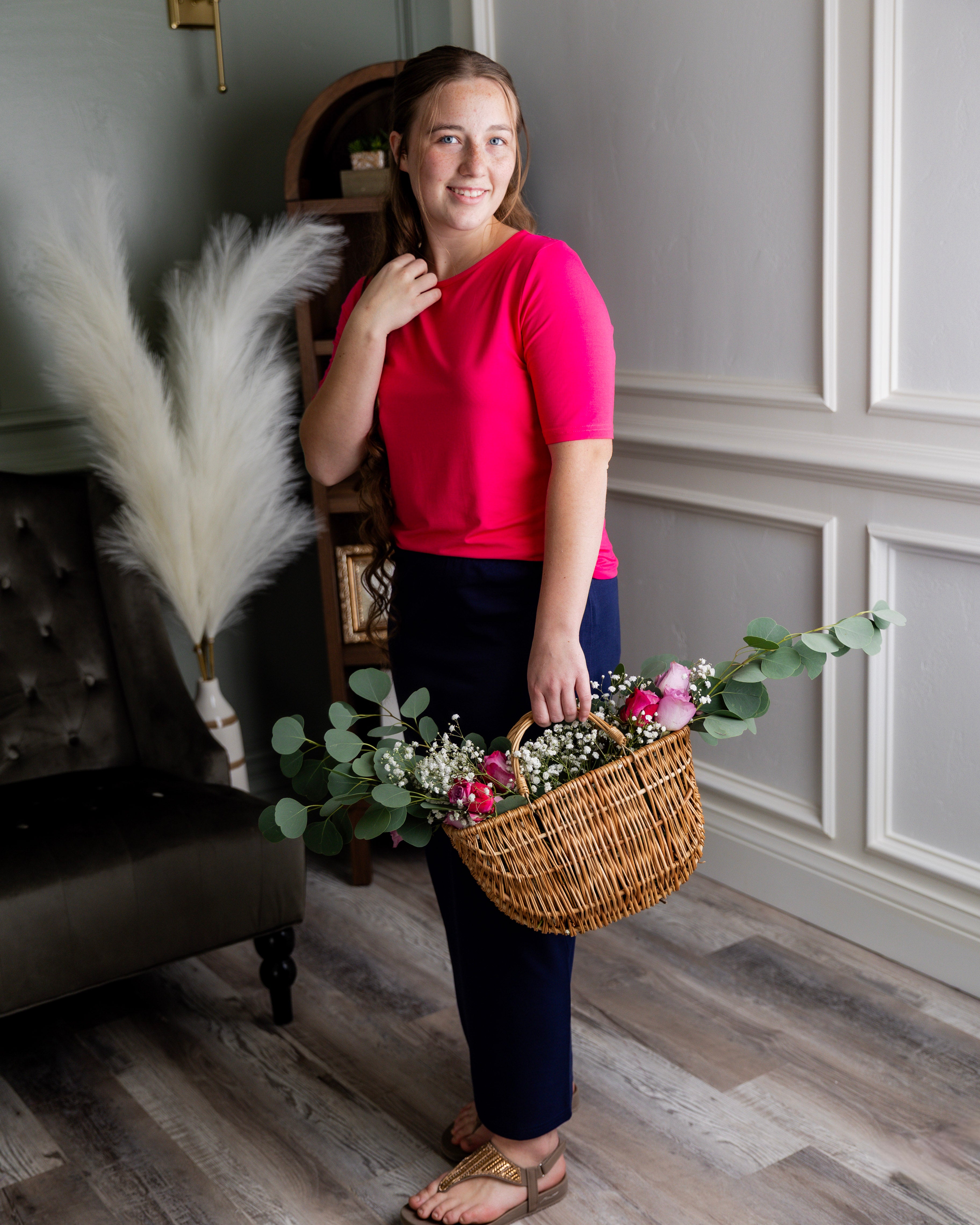 Nuggles® 34-inch classic skirt elastic waistband and straight silhouette