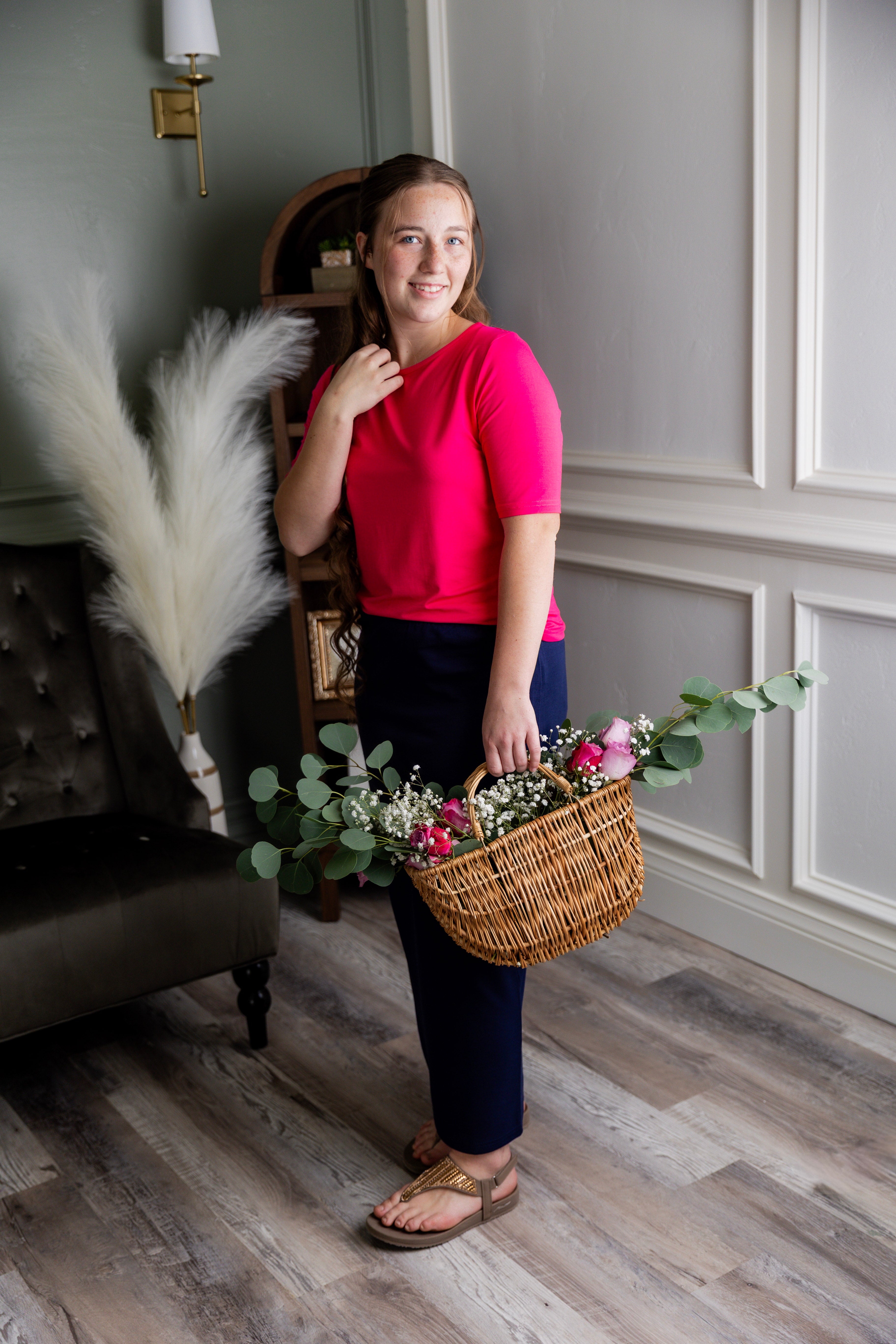 Nuggles® 34-inch classic skirt elastic waistband and straight silhouette