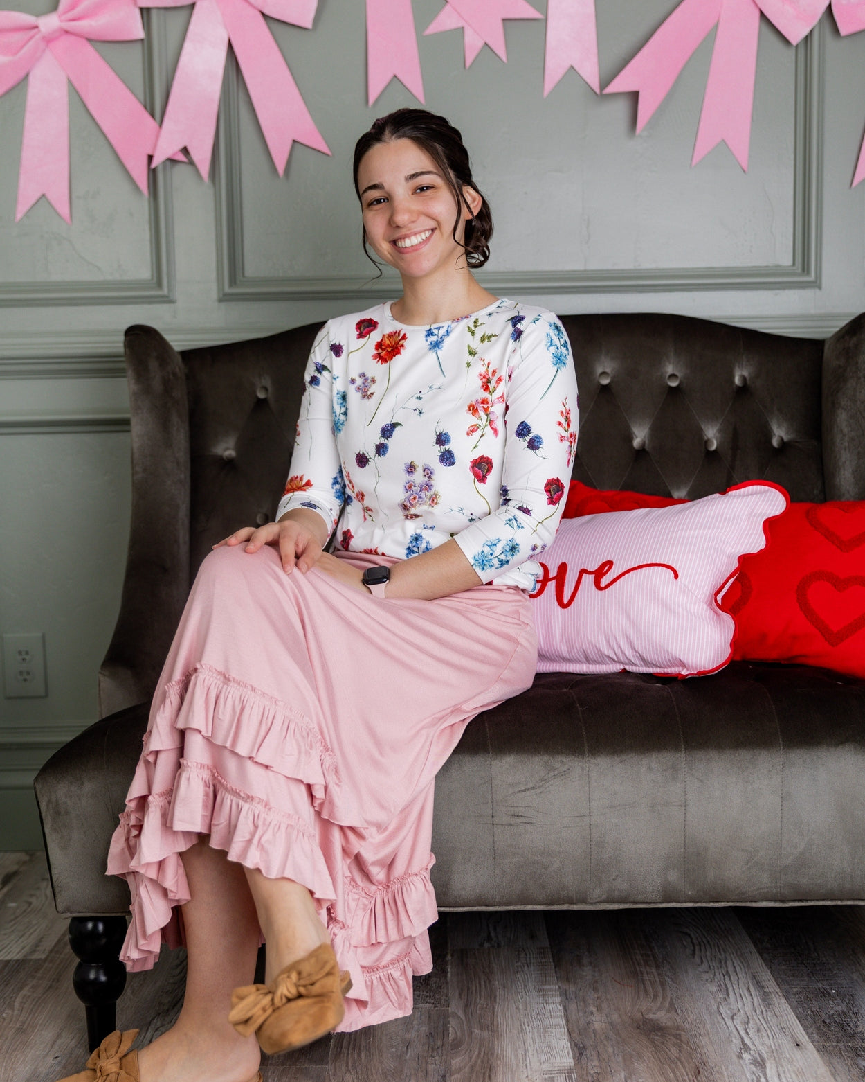 Callie Skirt in Baby Pink - Final Sale nuggles-clothing