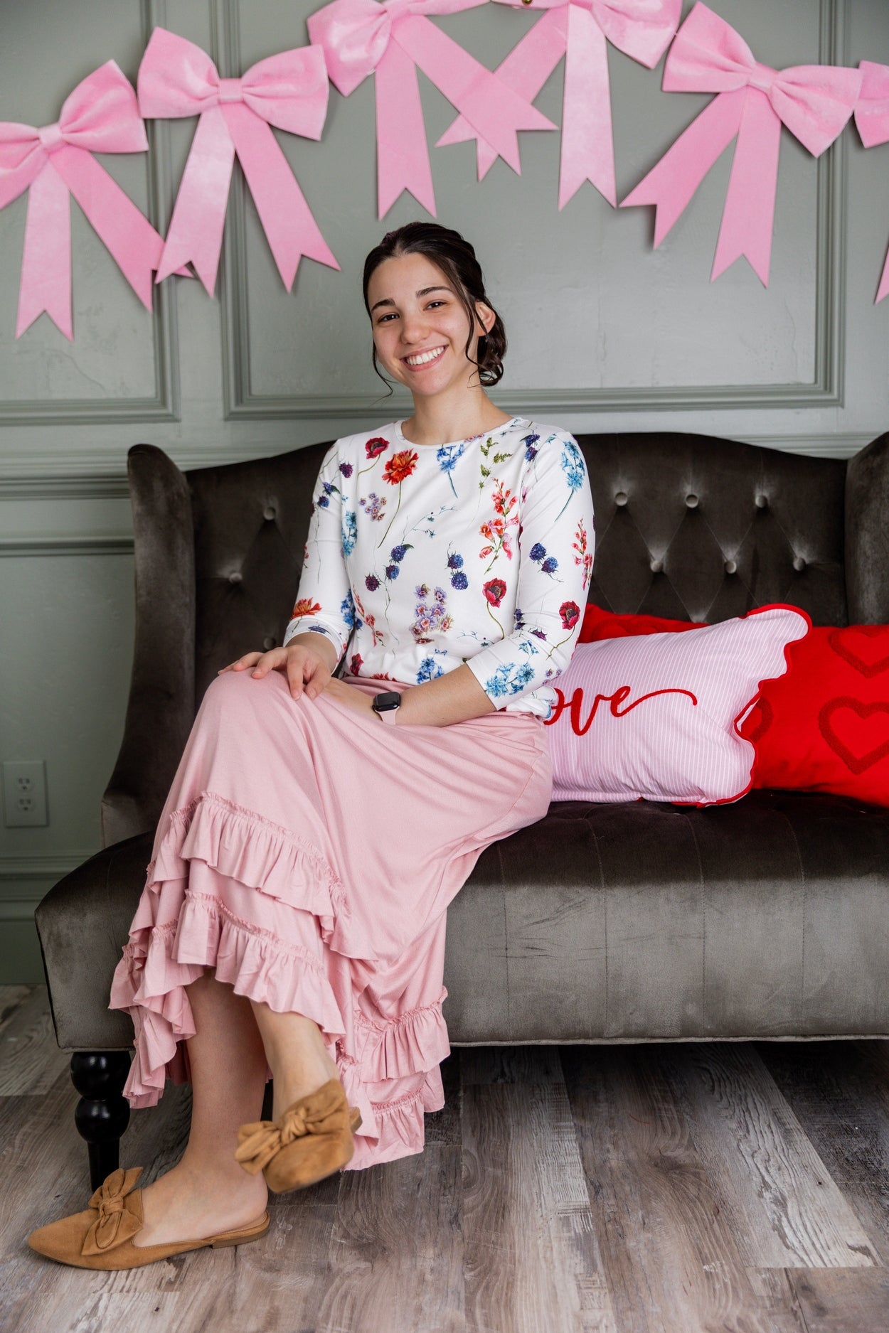 Callie Skirt in Baby Pink - Final Sale nuggles-clothing