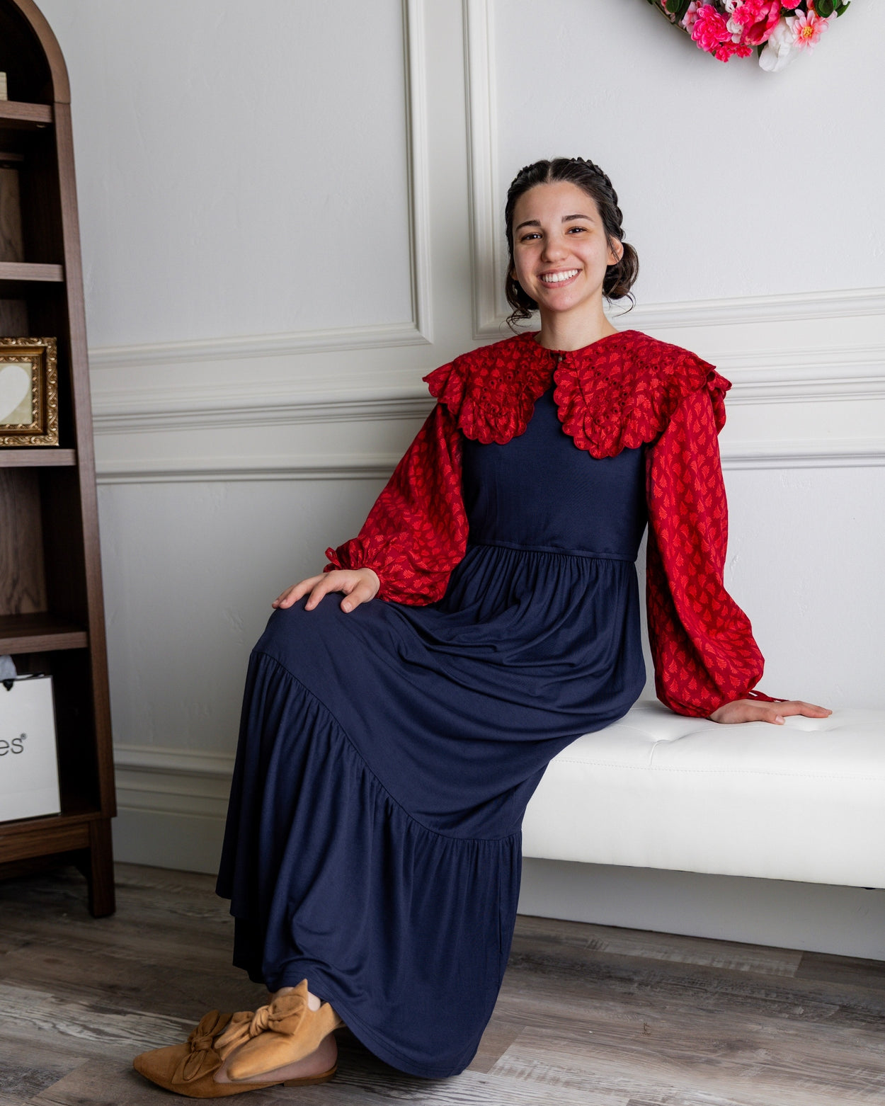 Riley Dress in Navy - Final Sale nuggles-clothing