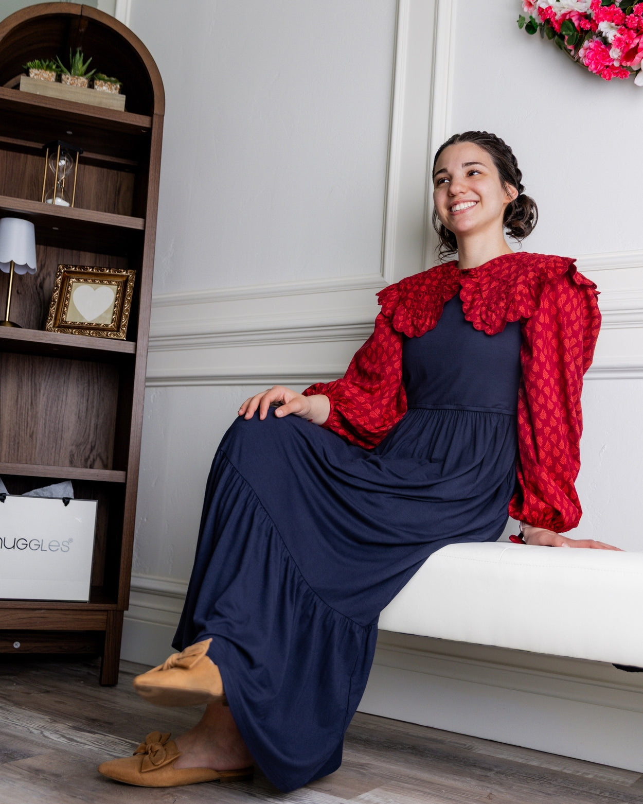 Riley Dress in Navy - Final Sale nuggles-clothing