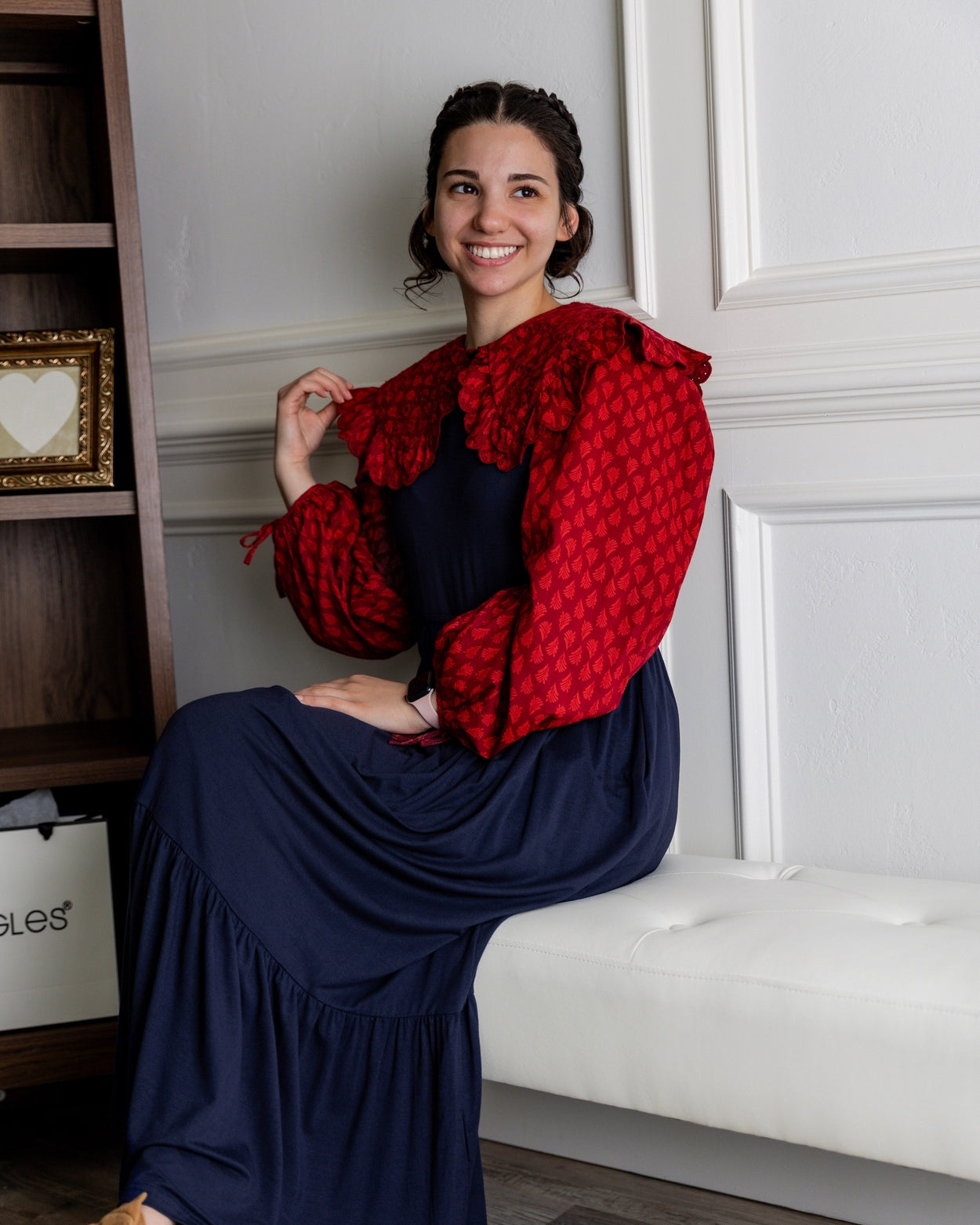 Riley Dress in Navy - Final Sale nuggles-clothing