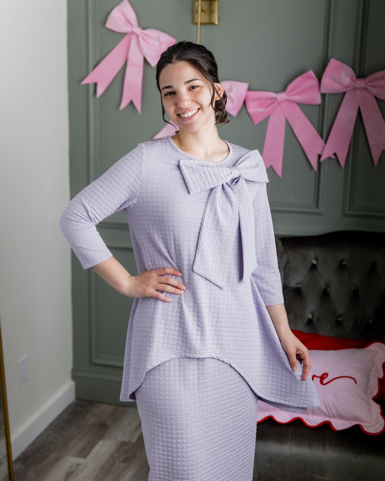Eleanor Top in Lilac - Final Sale nuggles-clothing