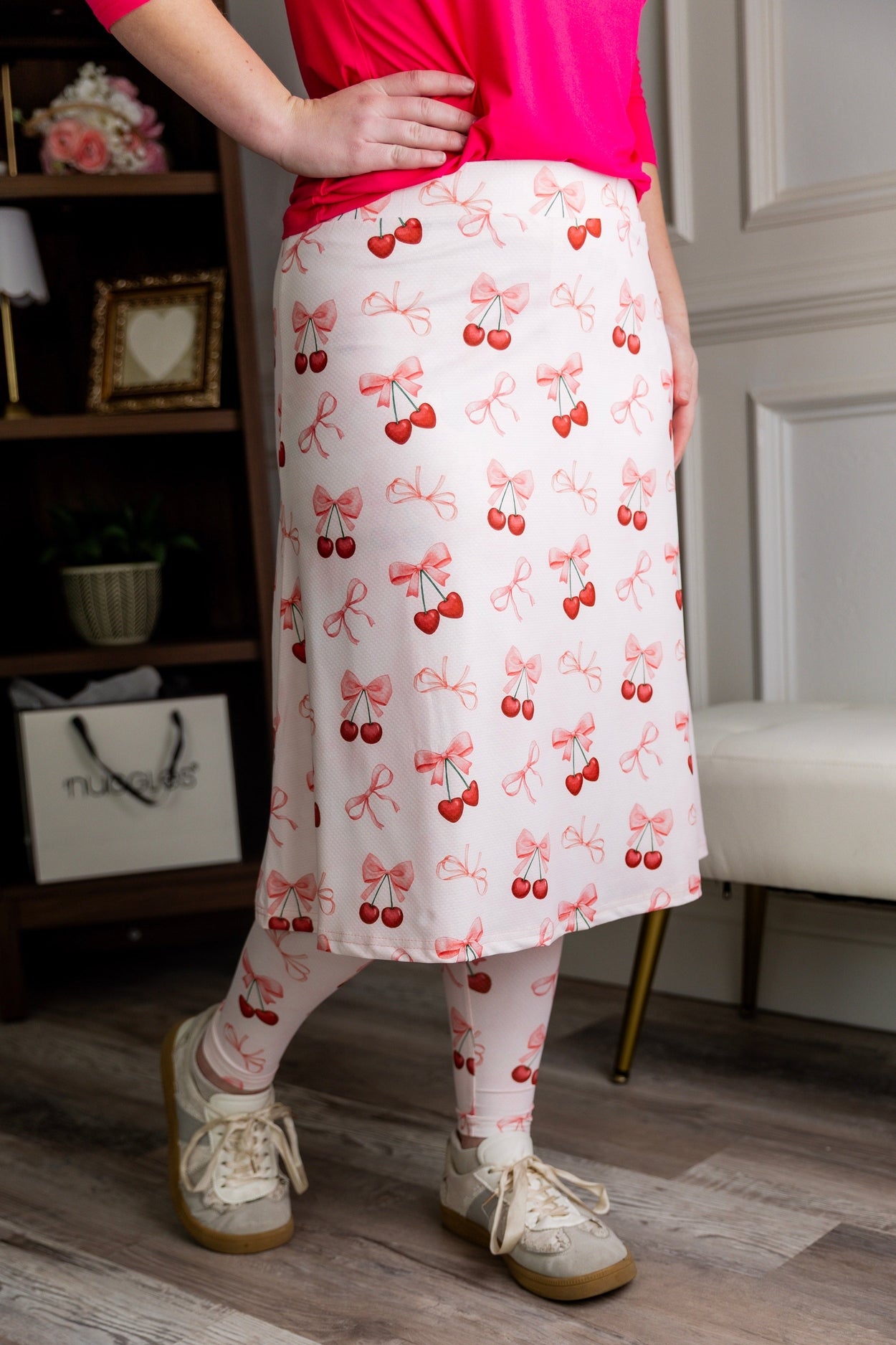 Tilly Sport Skirt in Cherry Sweet nuggles-clothing