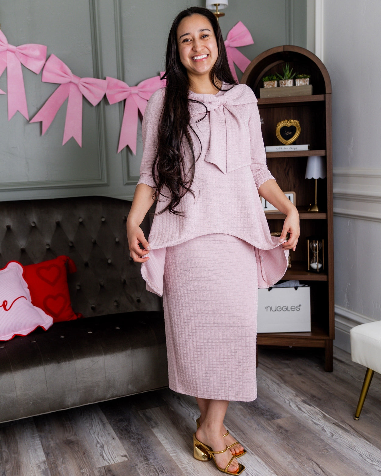 Eleanor Top in Pink - Final Sale nuggles-clothing