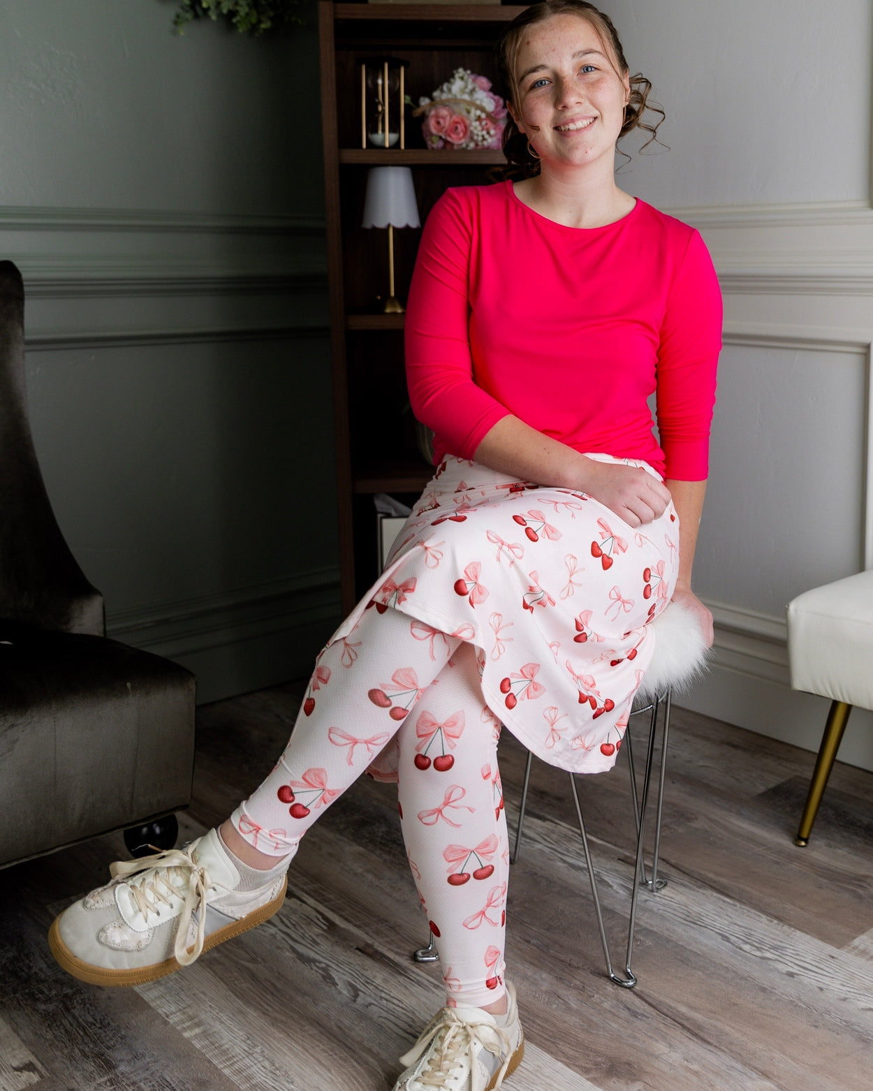 Tilly Sport Skirt in Cherry Sweet nuggles-clothing