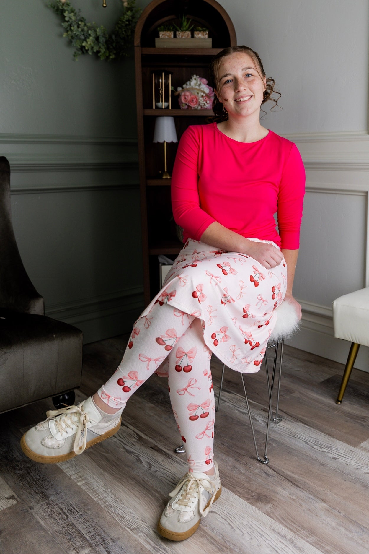 Tilly Sport Skirt in Cherry Sweet nuggles-clothing