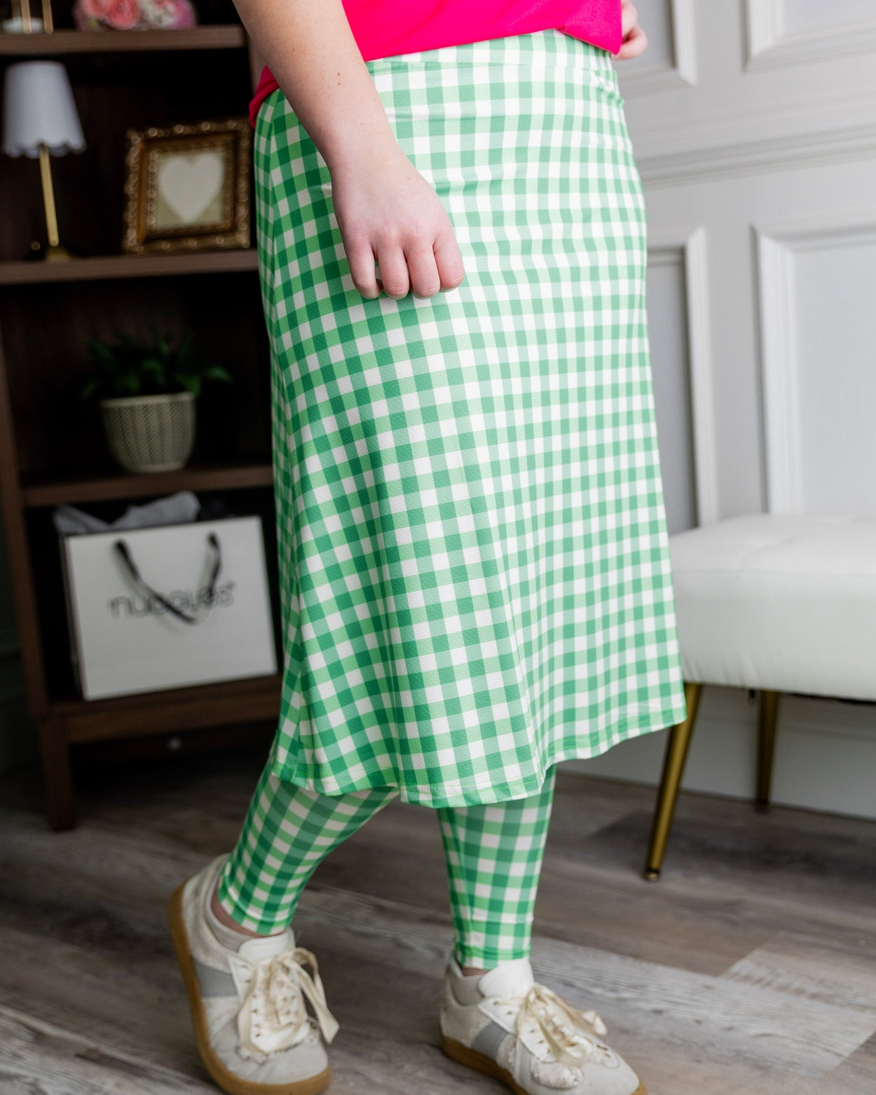 Tilly Sport Skirt in Meadow Check nuggles-clothing