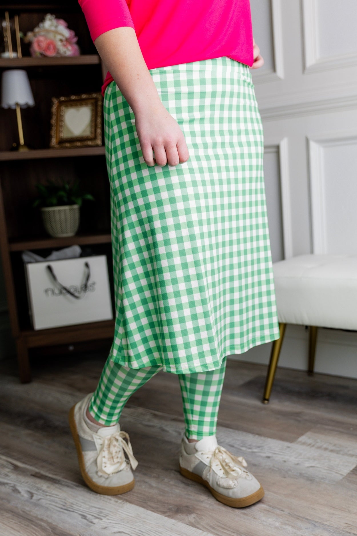 Tilly Sport Skirt in Meadow Check nuggles-clothing