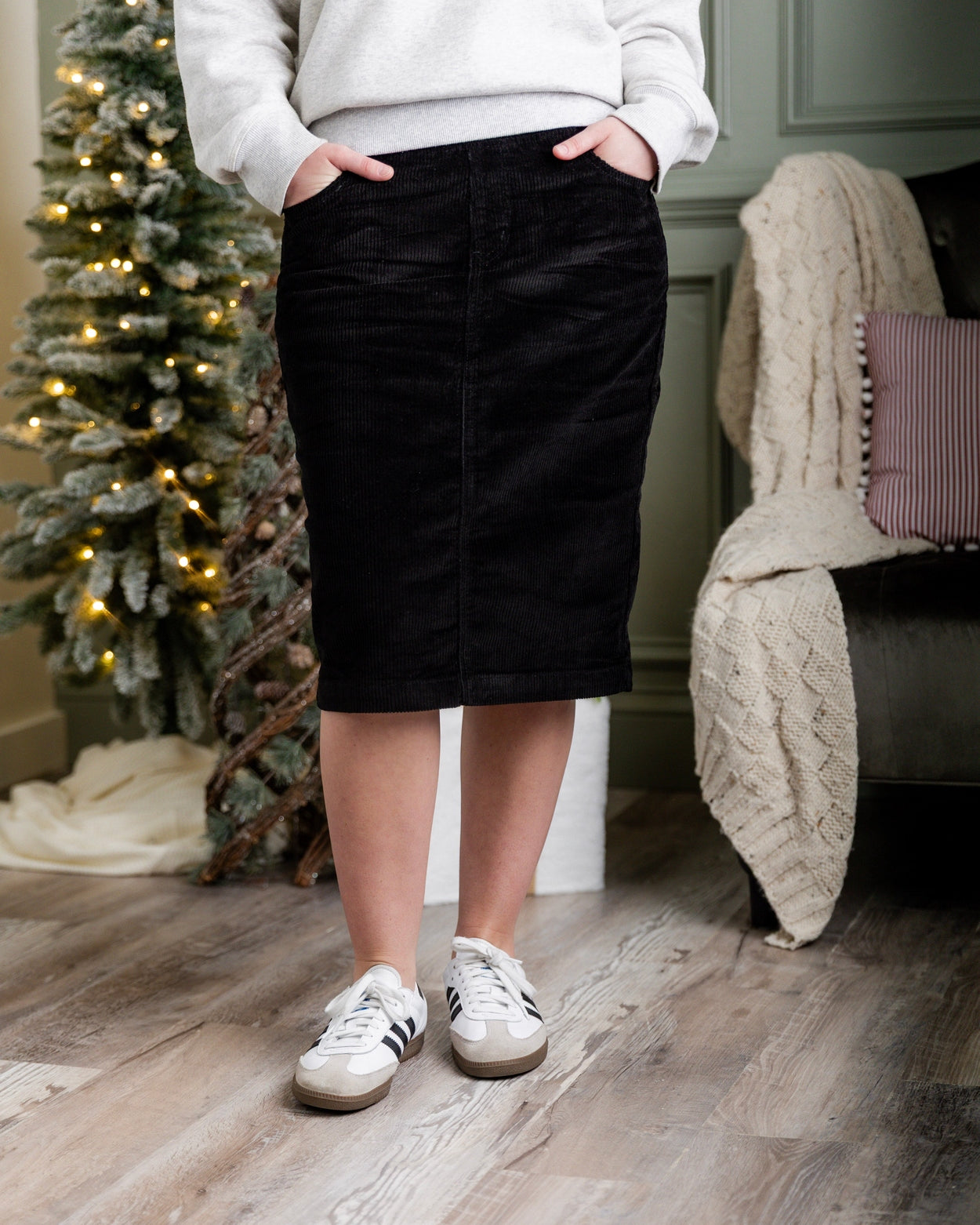 25" Corduroy Skirt - Final Sale nuggles-clothing