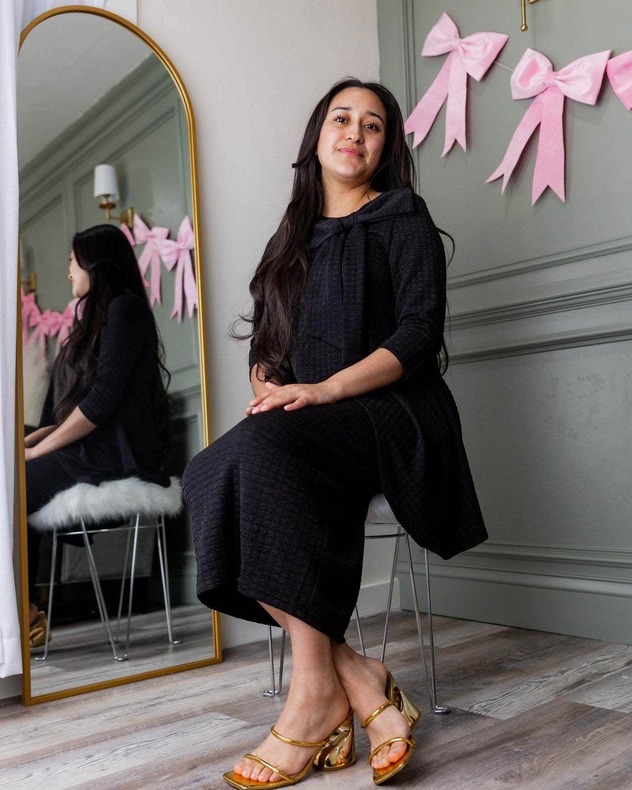 31" Eleanor Skirt in Black - Final Sale nuggles-clothing