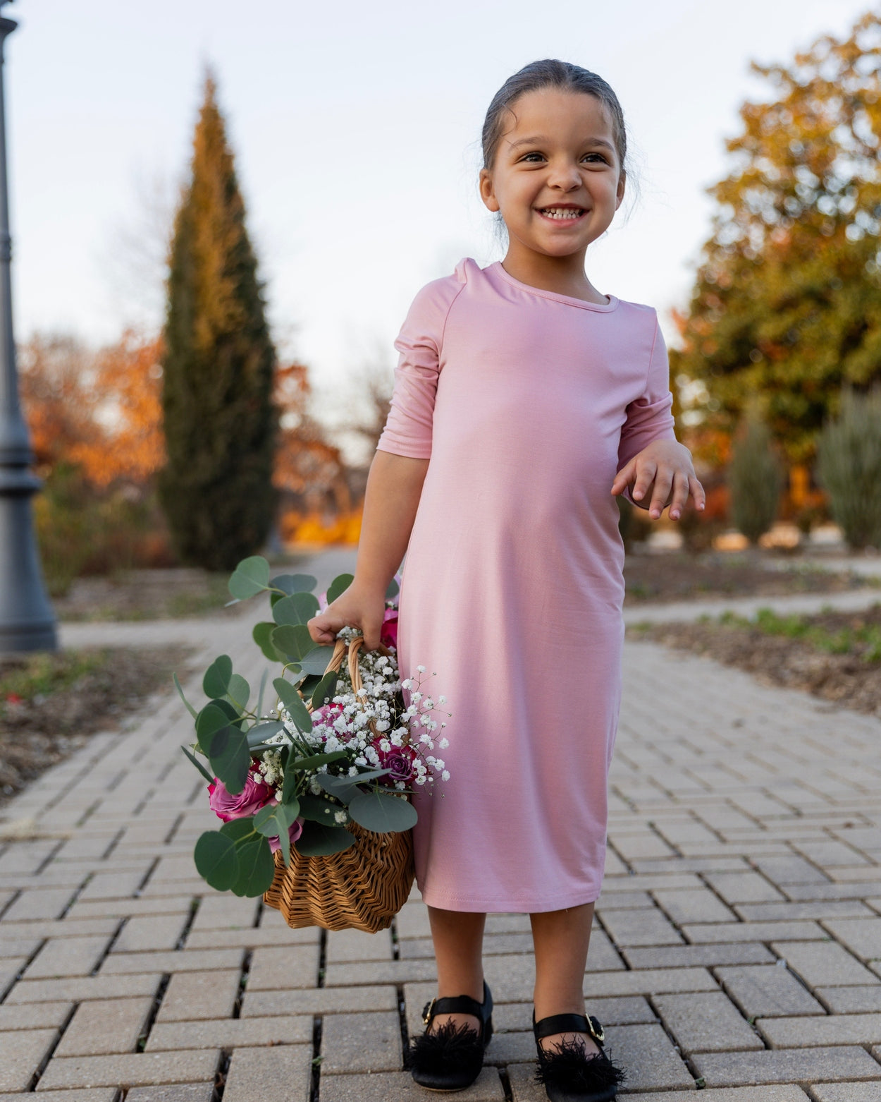 Girls' Layering Dress in Cream nuggles-clothing