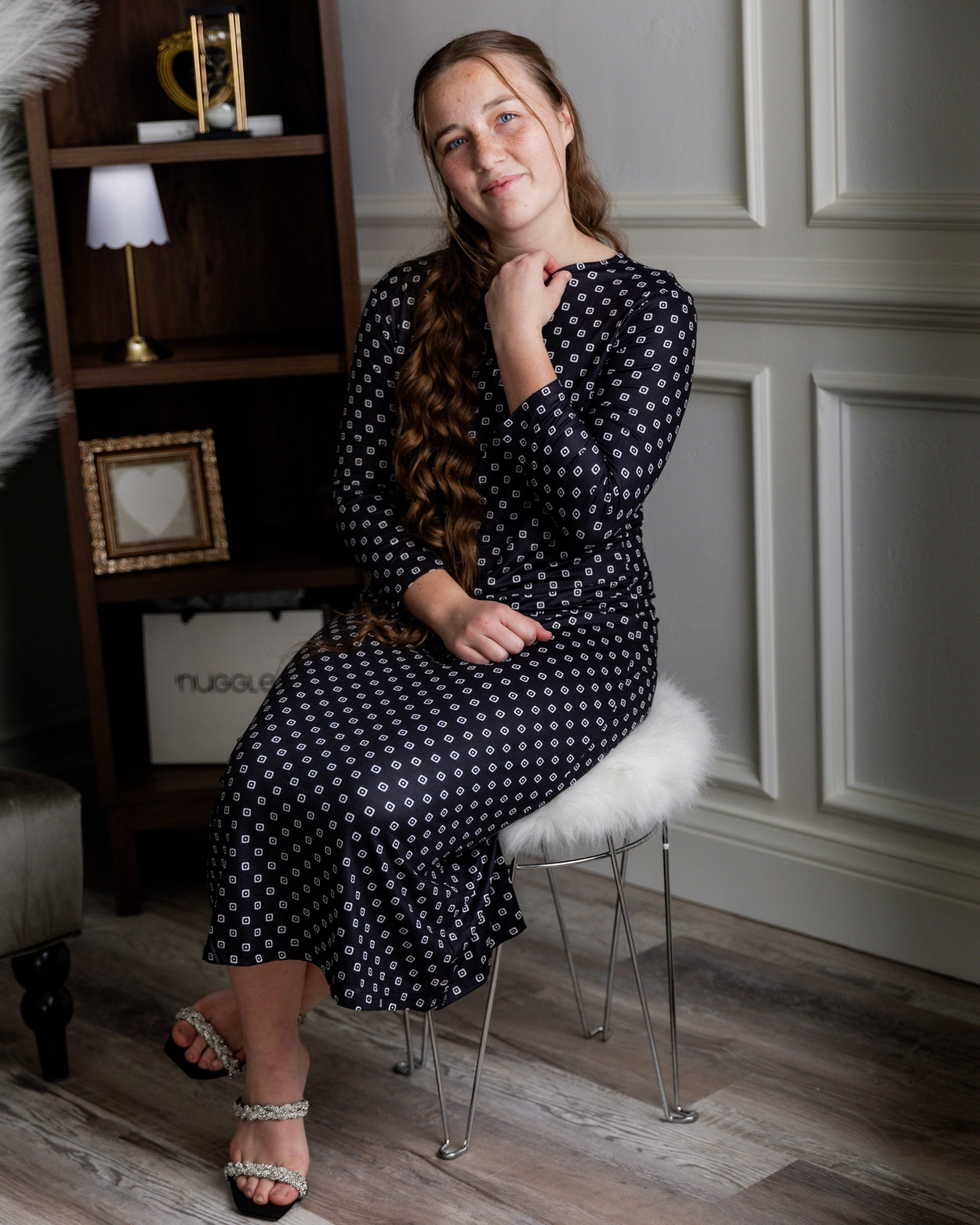 The Original Midi Layering Dress in Midnight Mist nuggles-clothing