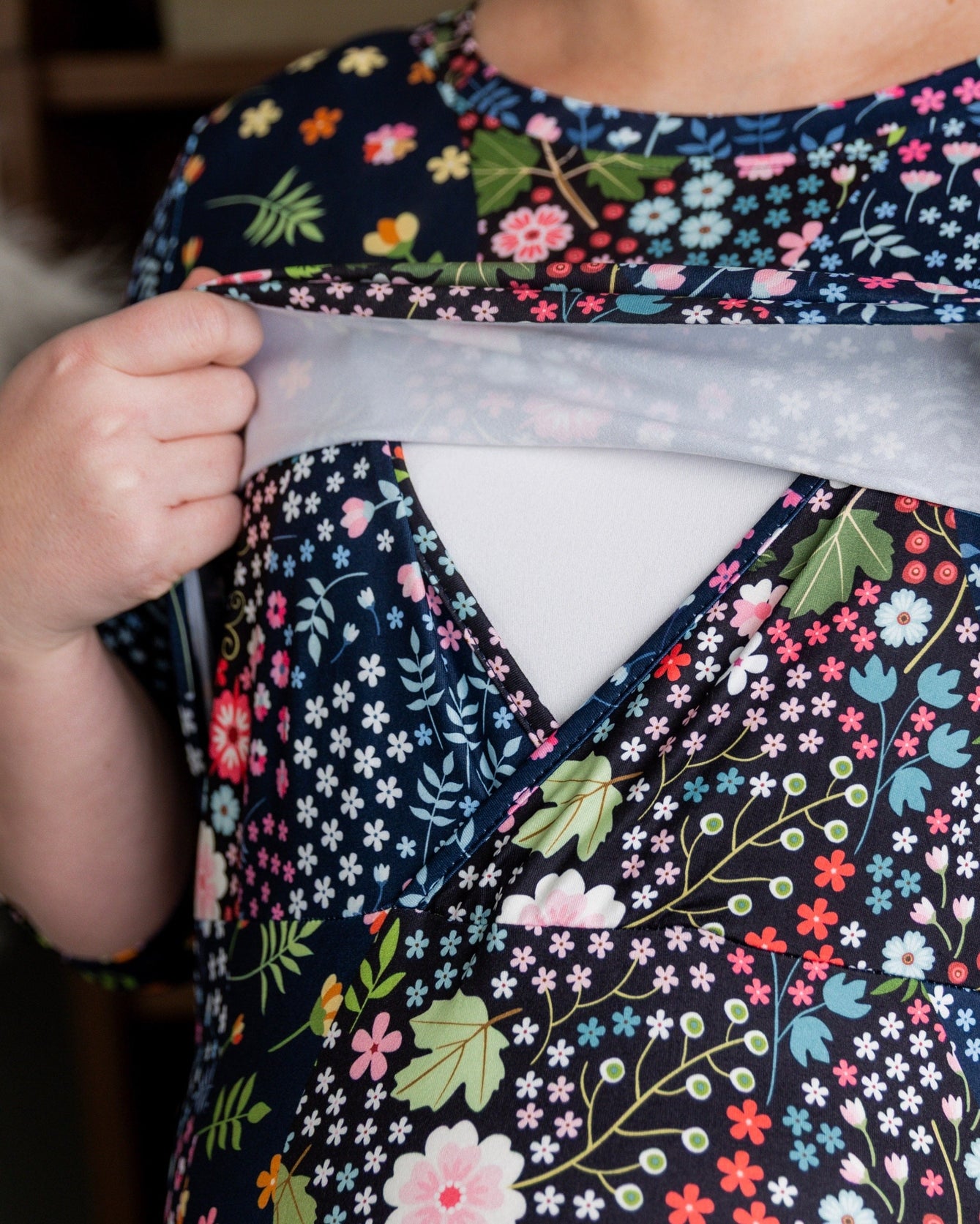 Nalani Nursing Dress in Star Garden - Final Sale nuggles-clothing