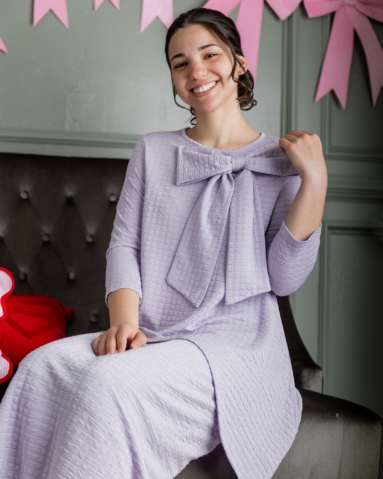 31" Eleanor Skirt in Lilac - Final Sale nuggles-clothing
