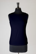 The Nuggles® Essential Tank – a modest, fitted layering tank top with wide straps and a high neckline, perfect for everyday wear.