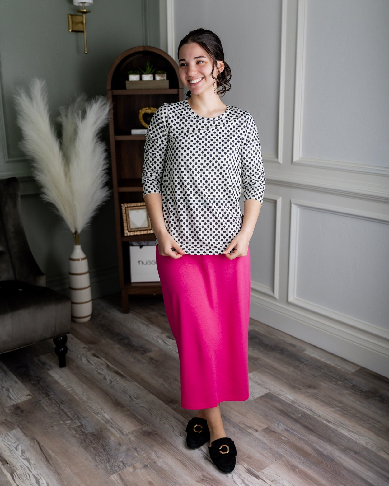 31" Classic Skirt in Hot Pink nuggles-clothing