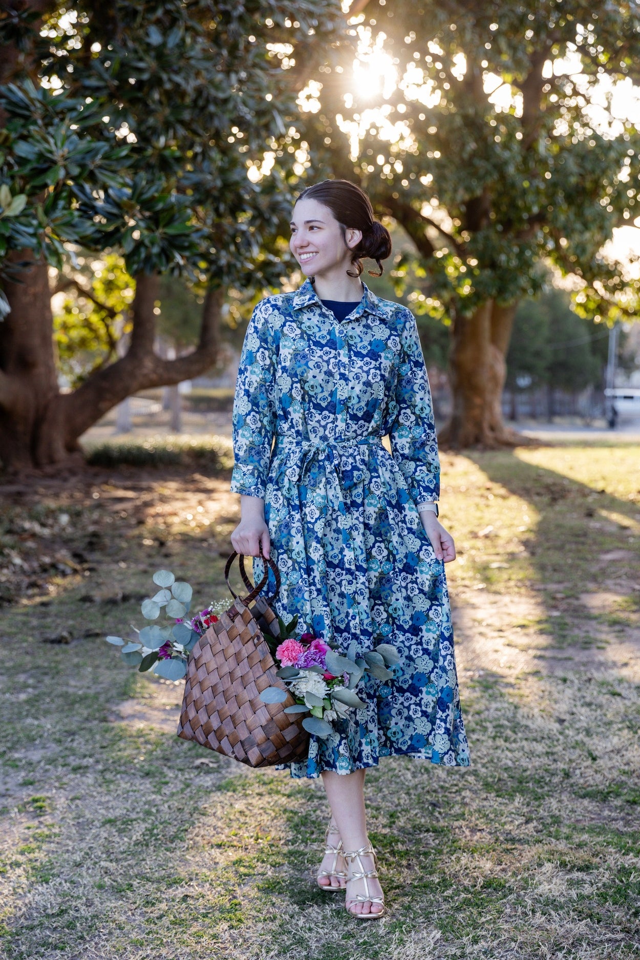 Rachel Dress in Storm Brush nuggles-clothing