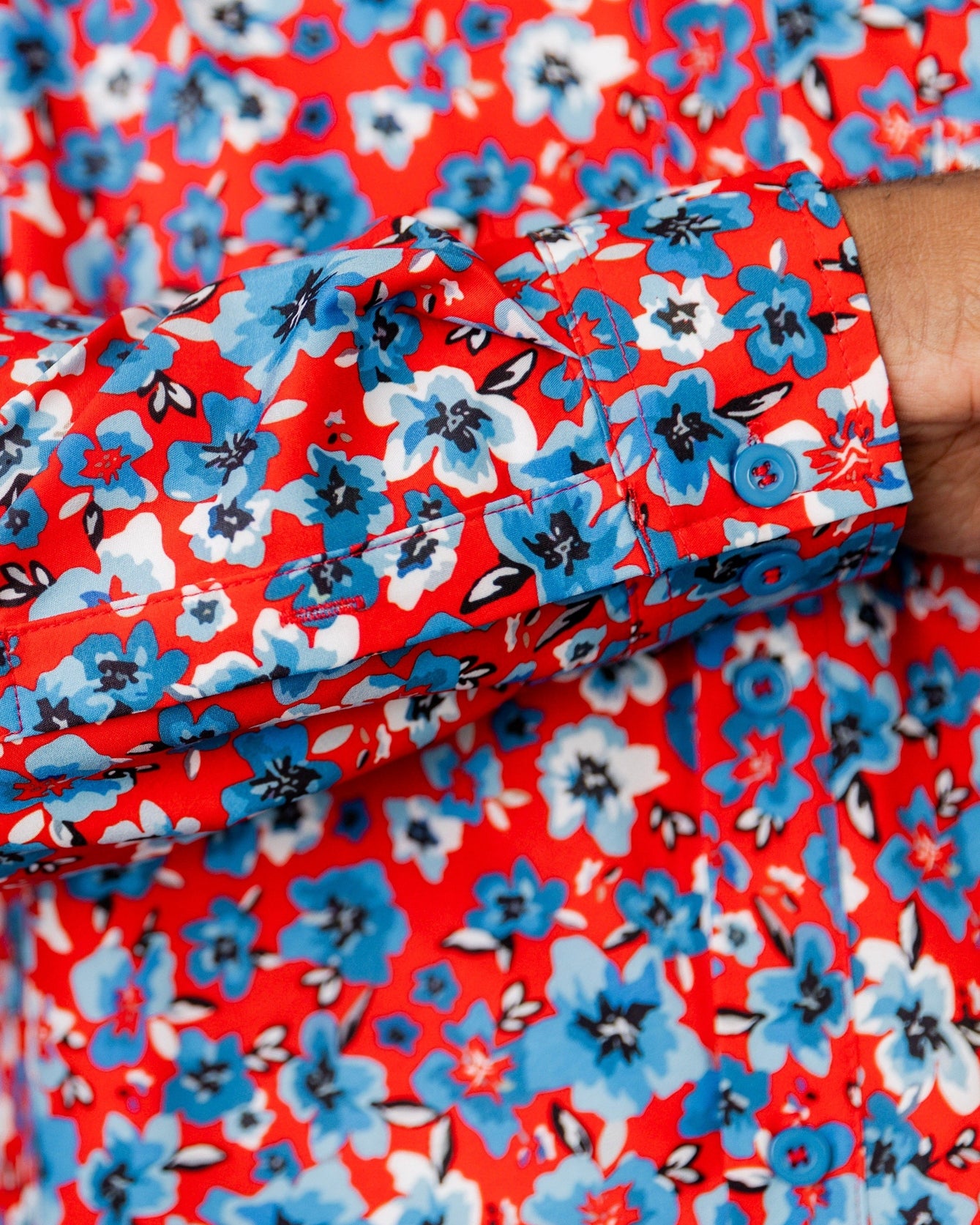 Men's Button Down Shirt in Redwood Scatter - Final Sale nuggles-clothing