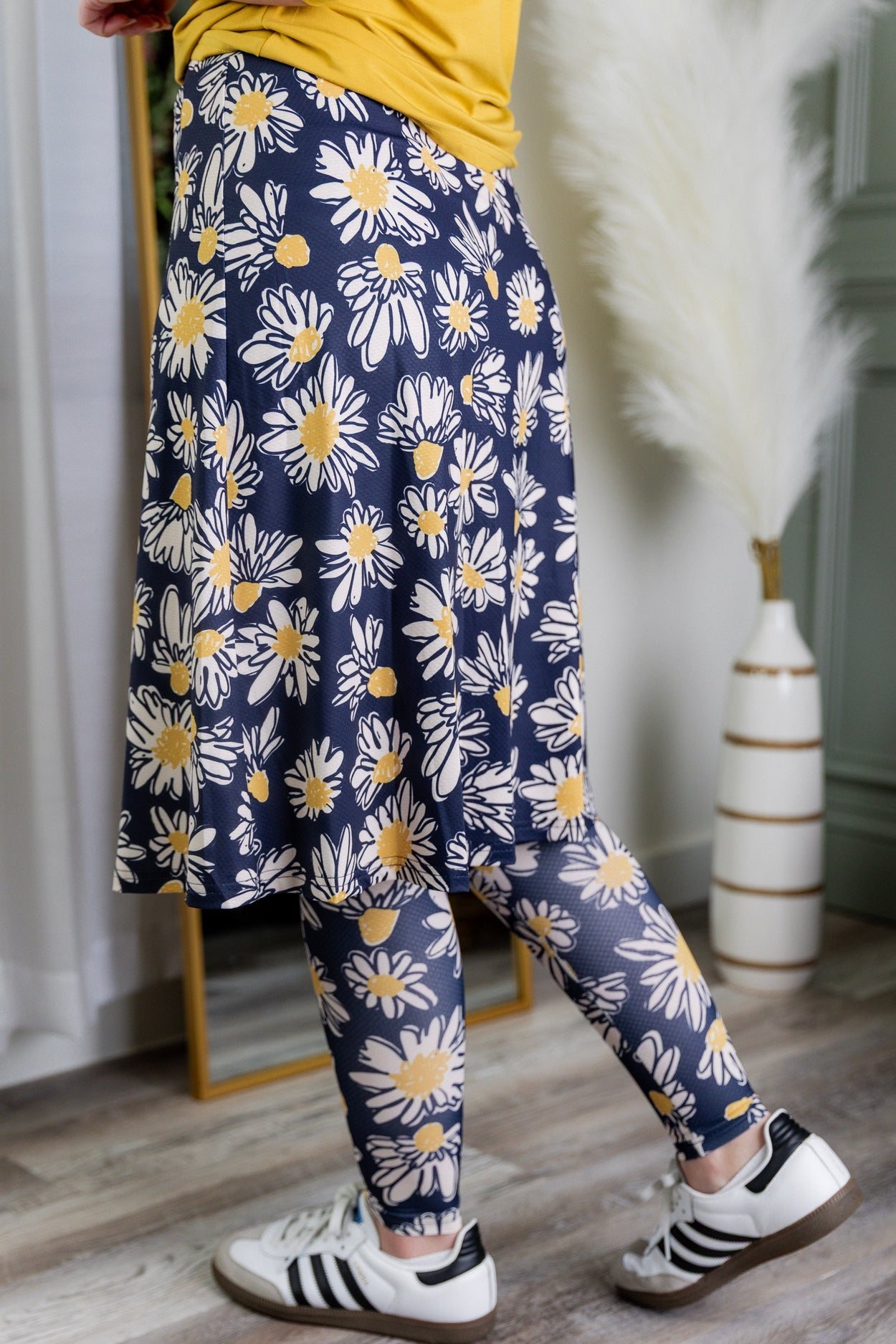 Tilly Sport Skirt in Daisy After Dark nuggles-clothing