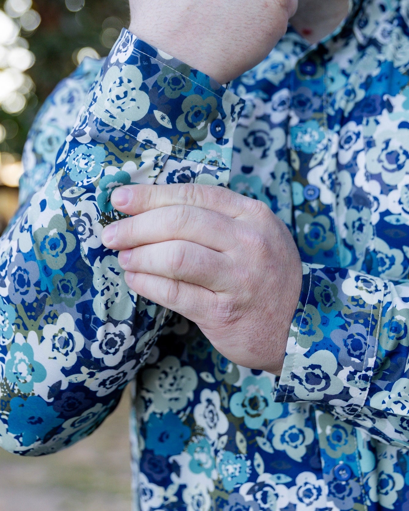 Men's Button Down Shirt in Storm Brush - Final Sale nuggles-clothing