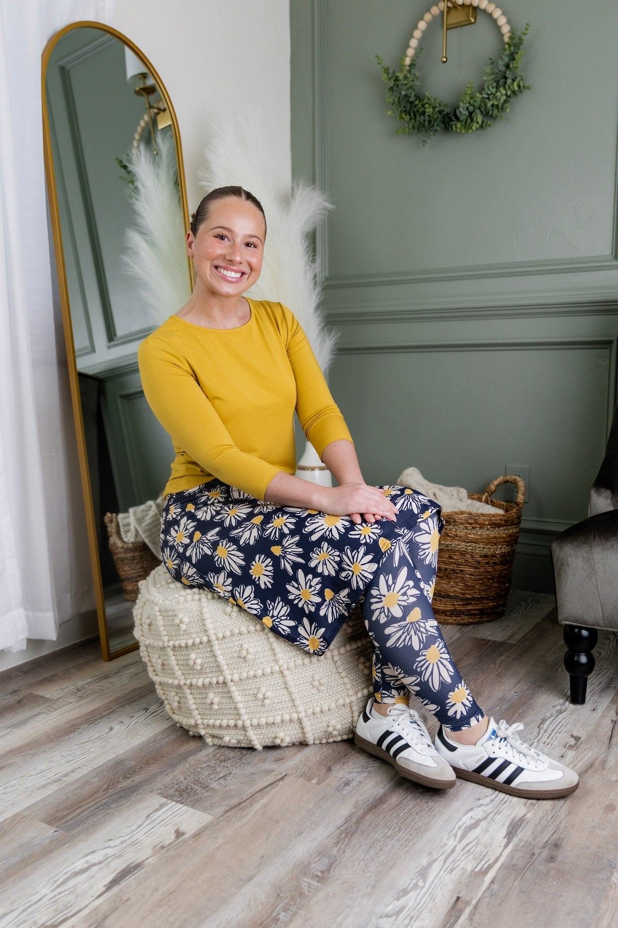 Tilly Sport Skirt in Daisy After Dark nuggles-clothing