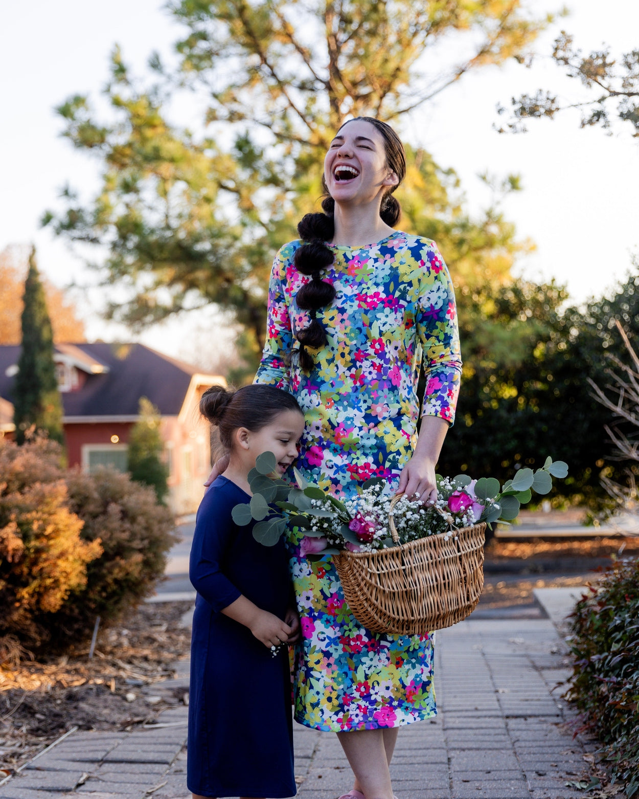 The Original Midi Layering Dress in Wildflower Haze nuggles-clothing