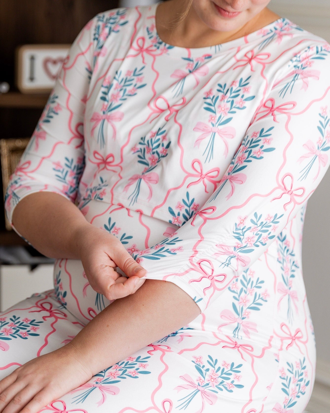 Nalani Nursing Dress in Pixie Petals - Final Sale nuggles-clothing