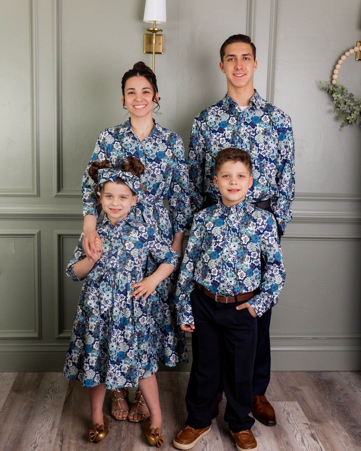 Models wearing our Nuggles® Easter Collection in Storm Brush