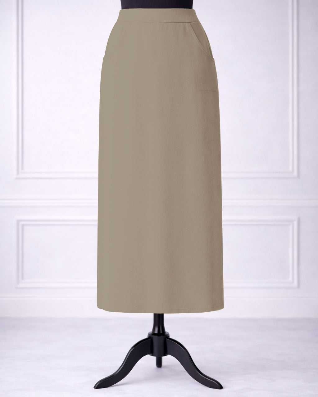 Our modest Nuggles® 34" Pocket Classic Skirt with front pockets”