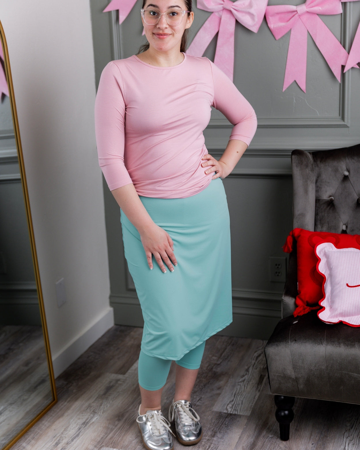 27" All-Sport Skirt in Aqua nuggles-clothing