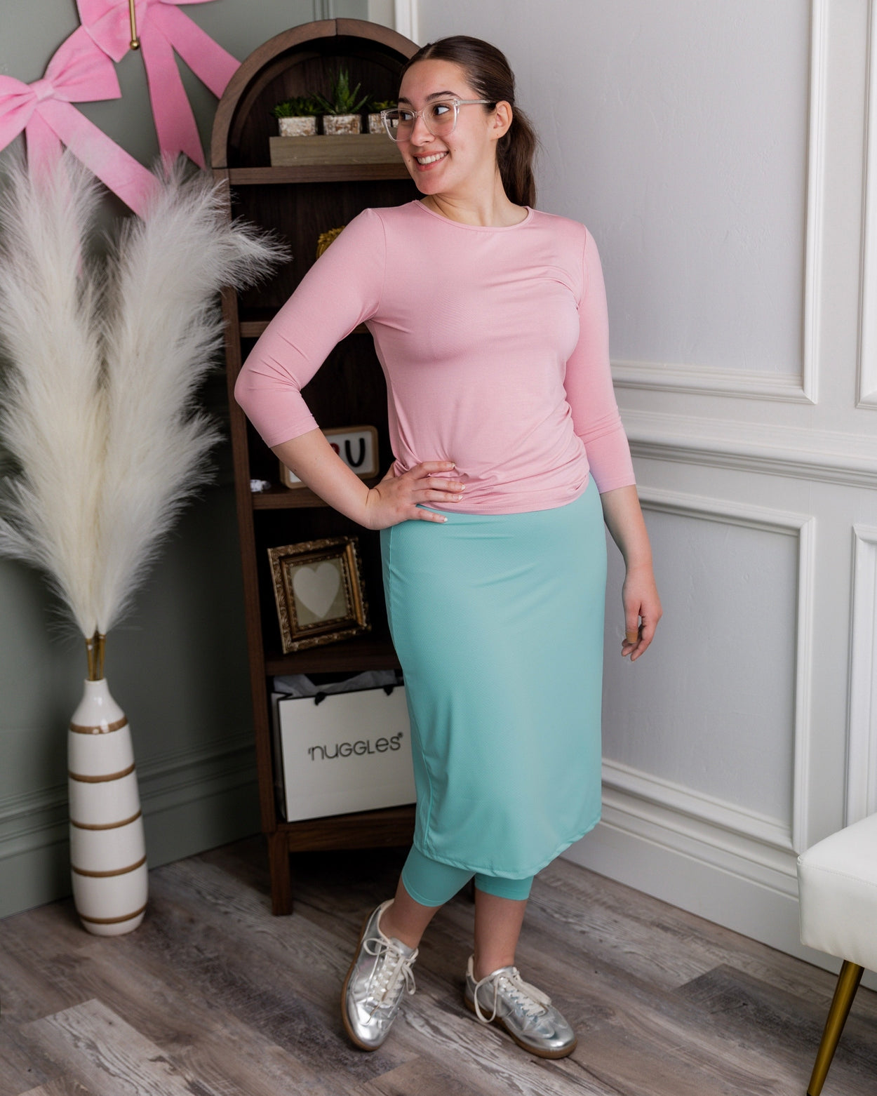 27" All-Sport Skirt in Aqua nuggles-clothing