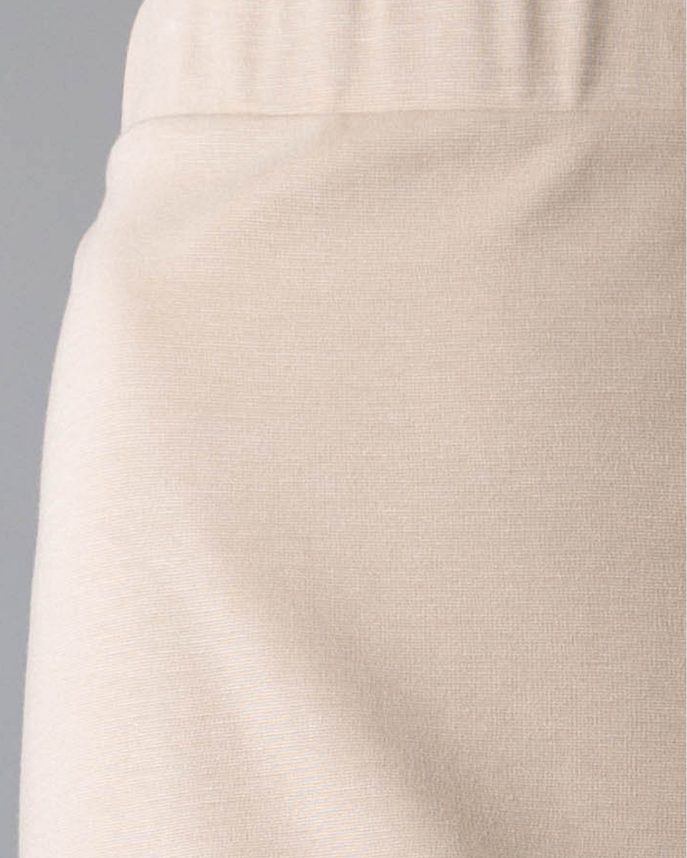 Model wearing Nuggles® Relaxed Midi Skirt in Khaki