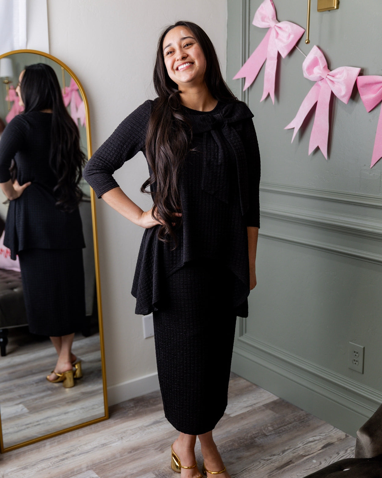 31" Eleanor Skirt in Black - Final Sale nuggles-clothing