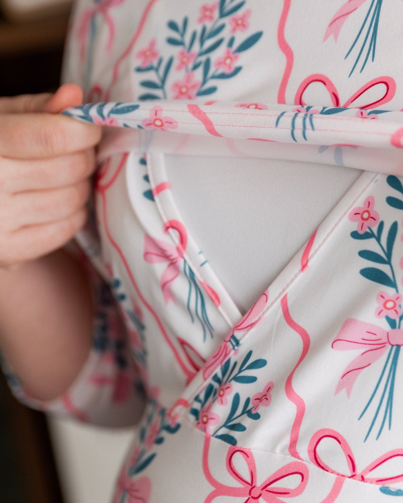 Nalani Nursing Dress in Pixie Petals - Final Sale nuggles-clothing