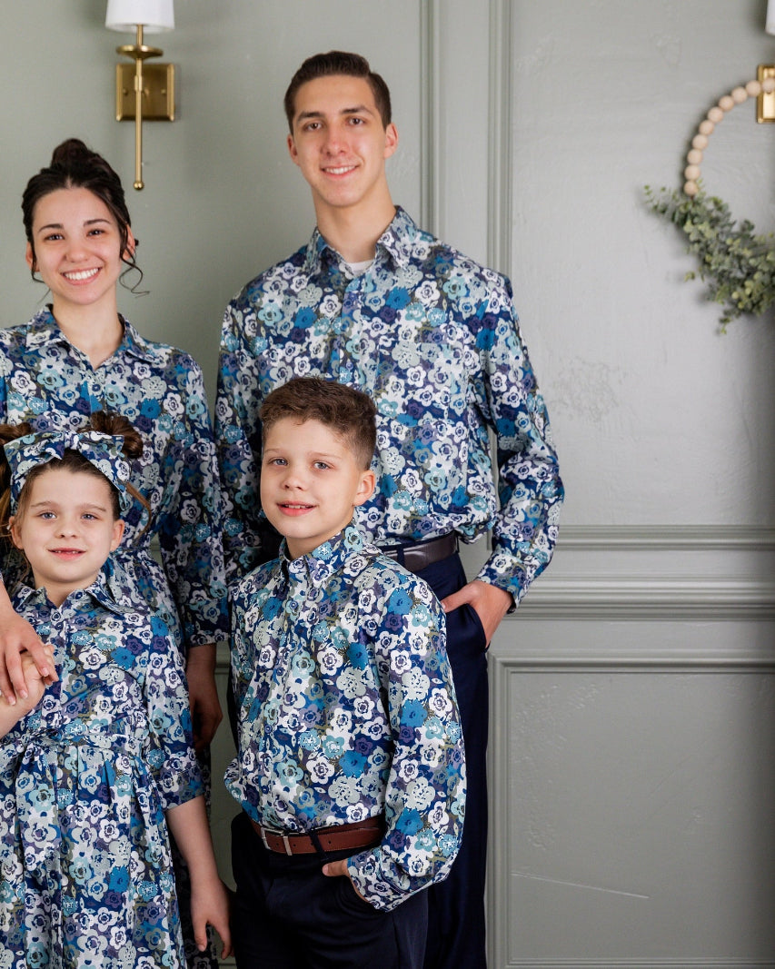 Men's Button Down Shirt in Storm Brush - Final Sale nuggles-clothing