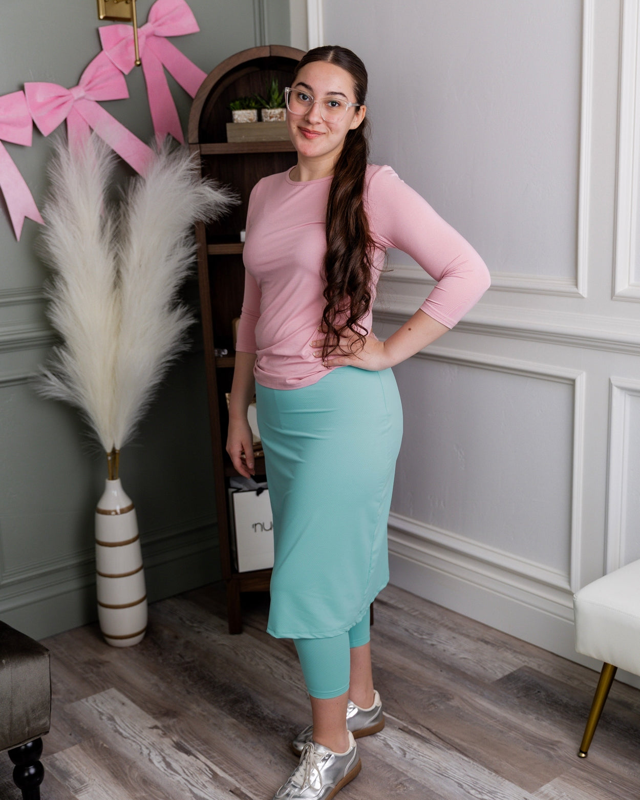 27" All-Sport Skirt in Aqua nuggles-clothing