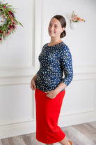 essential layering tee in prints, modest women's base layer by Nuggles®