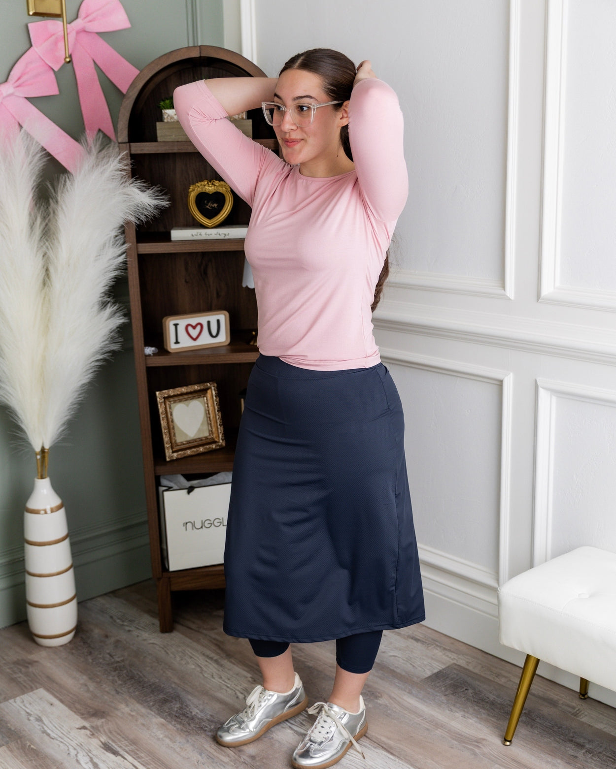27" All-Sport Skirt in Navy nuggles-clothing