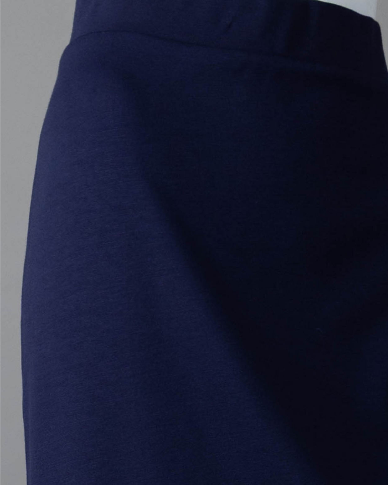 Model wearing Nuggles® Relaxed Midi Skirt in Navy