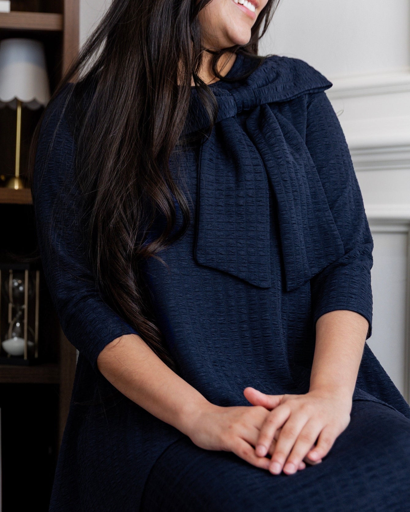 Eleanor Top in Navy - Final Sale nuggles-clothing