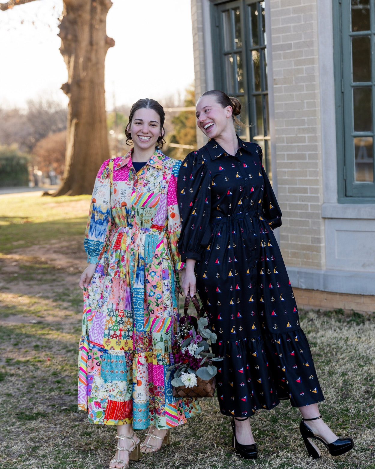 Leila Dress in Tiny Skipper nuggles-clothing