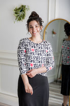 essential layering tee in prints, modest women's base layer by Nuggles®