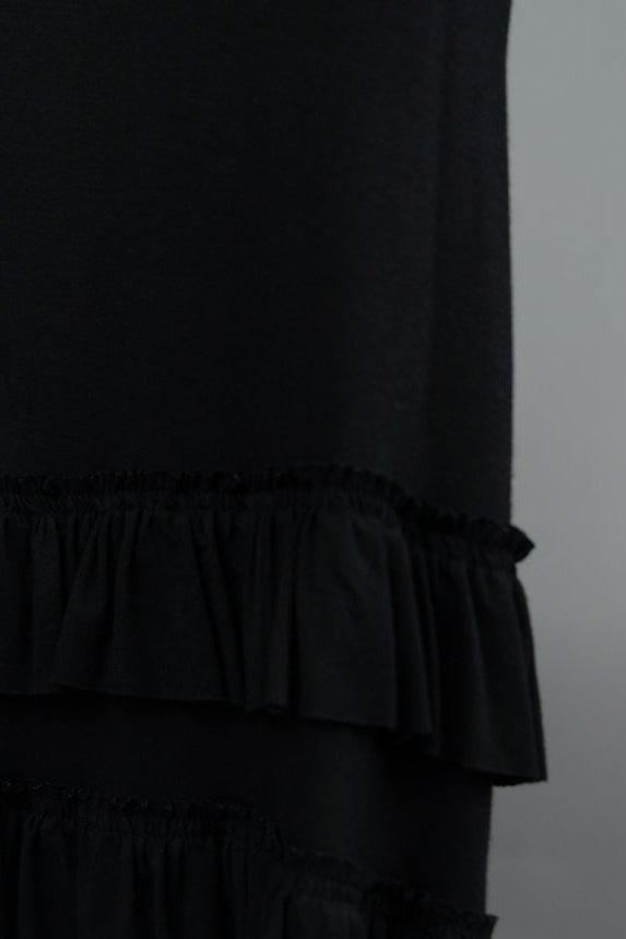 Model wearing Nuggles® Callie Skirt in Black