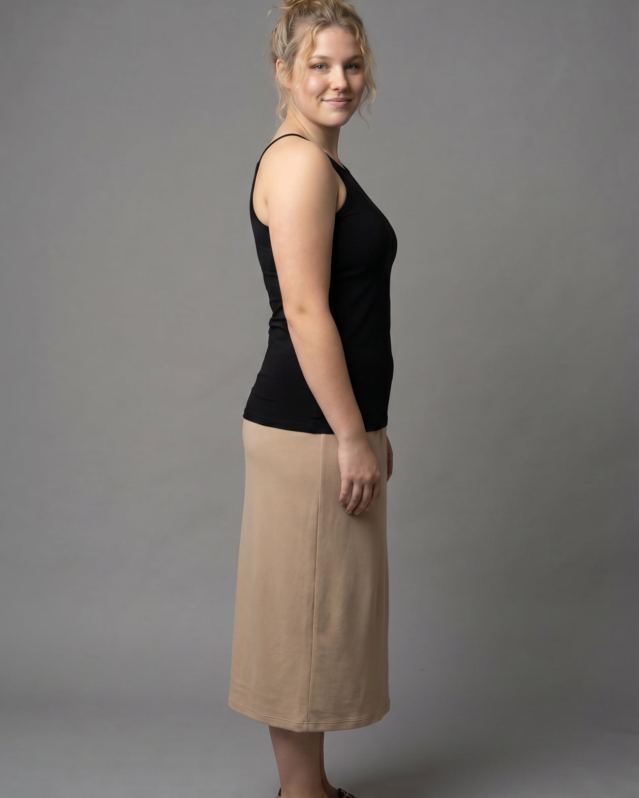 Model wearing Nuggles® Camisole in Black